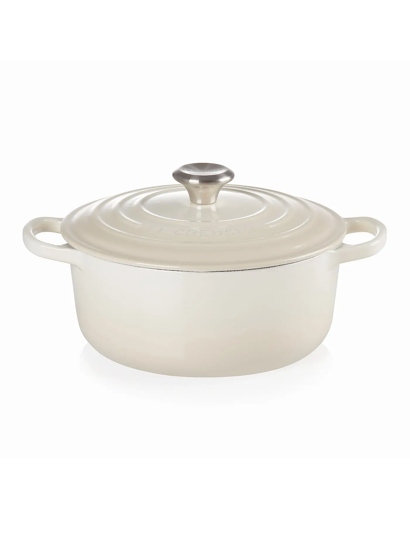 LE CREUSET | Bräter rund SIGNATURE 20cm Nectar | creme